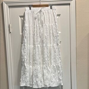 Elegant White Maxi Skirt